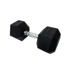 Гантель HouseFit шестигранні гумові 15 кг